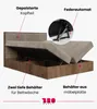 BroMARKT Boxspringbett LOFT, Bonell-Matratze, Bettkasten Produktbild-Vorschau 6