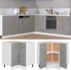 A collage of images showing a modular kitchen cabinet system, including a corner unit and a section of a kitchen counter with appliances. Náhľad obrázku produktu