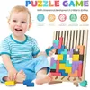 Holz 3D Puzzle 42 Teile, Tetris Geometrie Spiel, Denkspiel Produktbild-Vorschau 7