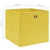 Úložné boxy 10 ks, netkaná textília 28x28x28 cm,žlté Náhľad obrázku produktu 5