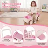 COSTWAY 3-in-1 kinderwagen met wielen, duw- en loopfiets Productafbeelding-voorbeeld 8