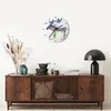Wanduhr - Rund - Glasuhr - Moose Berge Winter illustration Produktbild-Vorschau 7