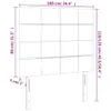 vidaXL LED Kopfteil Schwarz 100x5x118/128 cm Stoff -  Kopf- Produktbild-Vorschau 10