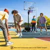 Canestro da basket COSTWAY con supporto, 2 ruote e borsa Anteprima dell’immagine prodotto 2