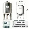 CHM GmbH® 50 L Membrankessel vertikal, Edelstahltank, Produktbild-Vorschau 2
