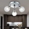 LED Deckenleuchte, Chrom, klar, ALU-Kugelgeflecht, H 20 cm Produktbild-Vorschau 2