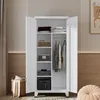 Armoire 'Hankasalmi' acier 180 x 90 x 40 cm blanc Voir les images du produit 3