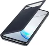 A black book-style phone case is shown partially covering a smartphone. Podgląd zdjęcia produktu