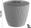 Doniczka Sandy z miską biała 12,9 cm Podgląd zdjęcia produktu 4