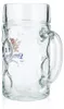 6x Löwenbräu Bierglas 1l Biergläser Maßkrug Bierseidel Krug Produktbild-Vorschau 5