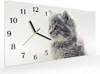 Wanduhr aus Glas mit Motiv Kitten Portrait- 60 x 30 cm - Produktbild-Vorschau 2