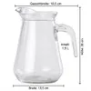 Glaskaraffe 1,5L mit Griff – Eleganter Glaskrug für Wasser, Produktbild-Vorschau 9