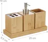 relaxdays 10032127_0 relaxdays Badaccessoires-Set   braun Anteprima dell’immagine prodotto 4