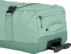 A close-up view of the side of a green rolling travel bag. Náhled obrázku produktu
