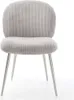 DELIFE Esszimmerstuhl Nube-Flex Cord Silbergrau 4-Fuß Produktbild-Vorschau 2