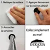 DEKAZIA® 4 samolepicí háčky na strop, černé, kulaté, extra Náhled obrázku produktu 3