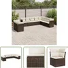 The Living Store 10-tlg. Garten-Sofagarnitur mit Kissen Produktbild-Vorschau 1