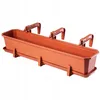 A terracotta-colored planter box with hanging brackets, shown against a white background. Náhľad obrázku produktu