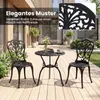 COSTWAY Set di mobili da giardino 3 pezzi, tavolo da Anteprima dell’immagine prodotto 7
