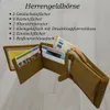 Edle Voll-Leder Herren Geldbörse Brieftasche RFID Schutz Produktbild-Vorschau 2