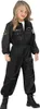 A young girl wearing a black SWAT costume. Produktbild-Vorschau