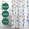 Vllcsla PEVA sprchový záves dlhý modrý 180x240cm Náhľad obrázku produktu 3