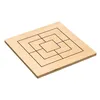 A wooden game board with a grid pattern. Produktbild-Vorschau