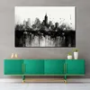 USA New York abstrakt schwarz weiss Wandbild Leinwandbild Produktbild-Vorschau 3