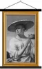 MuchoWow® Textilposter Kunst - Maler - Liste - Gold 40x60 Produktbild-Vorschau 1