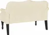 vidaXL Canapé Chesterfield Crème 120.5 x 65 x 75 cm Faux Voir les images du produit 6