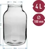 2 x 4L Einmachglas mit Schraubdeckel TO100 großes Produktbild-Vorschau 4