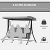 Outsunny 3-Sitzer Hollywoodschaukel Gartenschaukel mit Produktbild-Vorschau 7