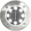 vidaXL Solárne zemné svietidlá 8 ks LED biela Náhľad obrázku produktu 1