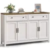 Credenza BEALIFE con 4 ante | 140x40x90 cm | MDF con angoli Anteprima dell’immagine prodotto 5