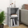 vidaXL Schallplatten-Aufbewahrungsbox Betongrau 71x34x36 cm Produktbild-Vorschau 2
