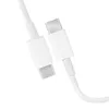 A close-up shot of two white USB-C connectors and a white cable, isolated on a white background. Produktbild-Vorschau
