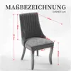 Ensemble de deux chaises de salle à manger en velours, avec Voir les images du produit 7