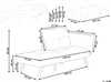 BELIANI Chaiselongue Braun Stoff Rechtsseitig mit Produktbild-Vorschau 3