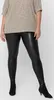 Elegante Coated Leggings Curvy Lederoptik Hose CARROOL  | Produktbild-Vorschau 7