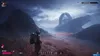 A lone astronaut stands on a rocky, alien planet, looking towards a massive, futuristic structure in the distance under a stormy sky. Produktbild-Vorschau
