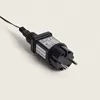 A close-up of a black electrical plug with a timer attached. Náhled obrázku produktu