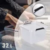 Aufbewahrungsbox 32 L mit Deckel 4er Set stapelbare Produktbild-Vorschau 5