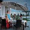 Ikodm Gartenschirm 3m Grau, Ampelschirm mit 28 LED, Produktbild-Vorschau 12