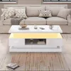 Table basse relevable Merax avec 2 tiroirs, table d'appoint Voir les images du produit 3