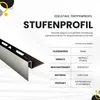 Edelstahl Stufenprofil Treppenprofil Fliesenleiste Treppen Produktbild-Vorschau 3