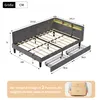 UnboxG Polsterbett 140x200 cm mit Lattenrost, Samtbett mit Produktbild-Vorschau 5