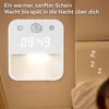 LED Nachtlicht mit Uhr, Menschensensor, Weiß/Warmlicht, Produktbild-Vorschau 4