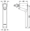 Schüco abschließbarer RC-Fenstergriff, Aluminium C0 silber Produktbild-Vorschau 4