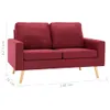 VidaXL 288710, Rot, Pinienwald, Polyester, Gummibaumholz, Produktbild-Vorschau 7