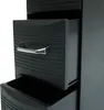 A close-up view of a black plastic organizer with two drawers, one of which is partially open, revealing a silver handle. Náhľad obrázku produktu